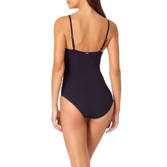 Sz 10 Anne Cole Women's Shirred Swimsuit - Picture 2 of 10